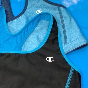 Champion Blue & Black Sports Bras set of 2